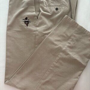Haggar Mens Embroidered Khakis 44 x 34